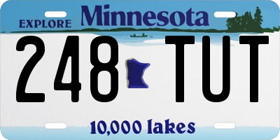 MN license plate 248TUT