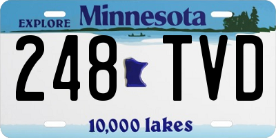 MN license plate 248TVD