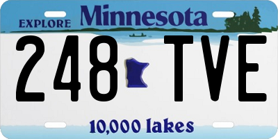 MN license plate 248TVE