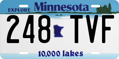 MN license plate 248TVF