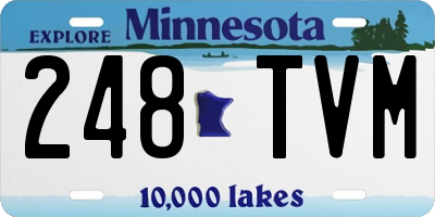 MN license plate 248TVM