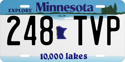 MN license plate 248TVP