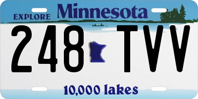 MN license plate 248TVV