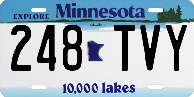 MN license plate 248TVY