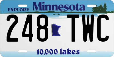 MN license plate 248TWC