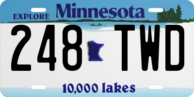 MN license plate 248TWD