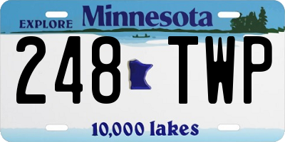 MN license plate 248TWP