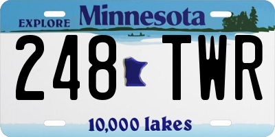 MN license plate 248TWR