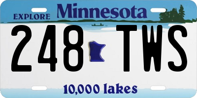 MN license plate 248TWS