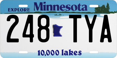 MN license plate 248TYA