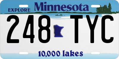 MN license plate 248TYC
