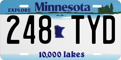 MN license plate 248TYD