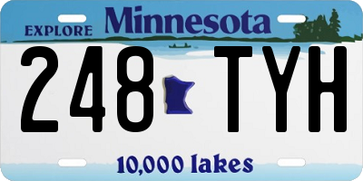 MN license plate 248TYH