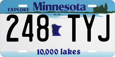 MN license plate 248TYJ