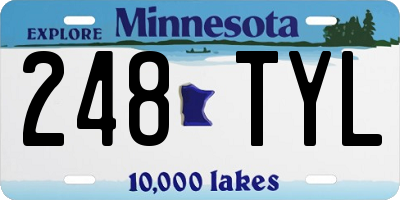 MN license plate 248TYL