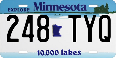 MN license plate 248TYQ