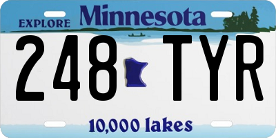 MN license plate 248TYR