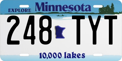 MN license plate 248TYT