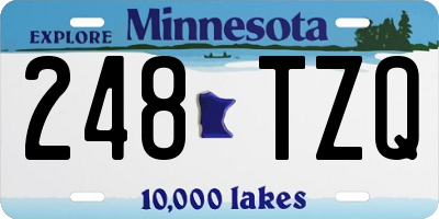 MN license plate 248TZQ