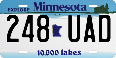 MN license plate 248UAD