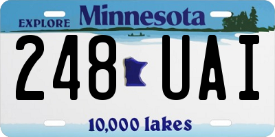 MN license plate 248UAI