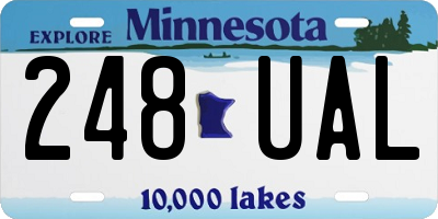 MN license plate 248UAL