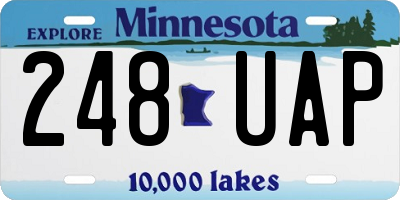 MN license plate 248UAP