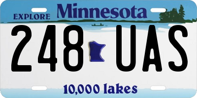 MN license plate 248UAS