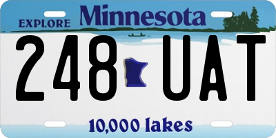 MN license plate 248UAT