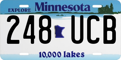MN license plate 248UCB