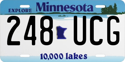 MN license plate 248UCG