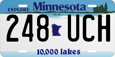 MN license plate 248UCH