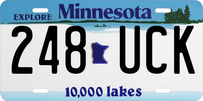 MN license plate 248UCK