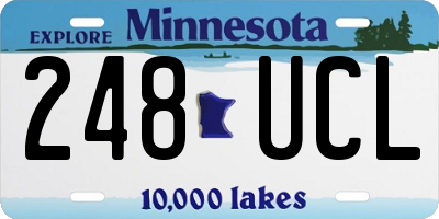 MN license plate 248UCL