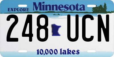 MN license plate 248UCN