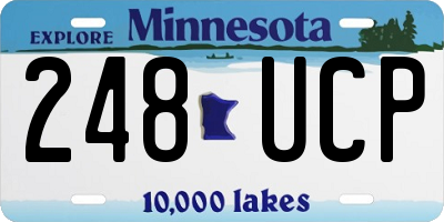 MN license plate 248UCP