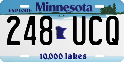 MN license plate 248UCQ