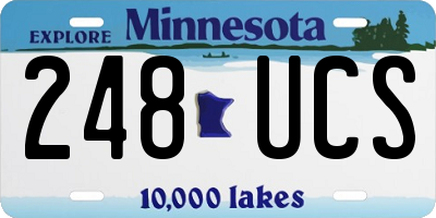 MN license plate 248UCS