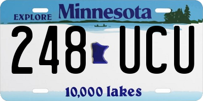 MN license plate 248UCU