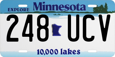 MN license plate 248UCV