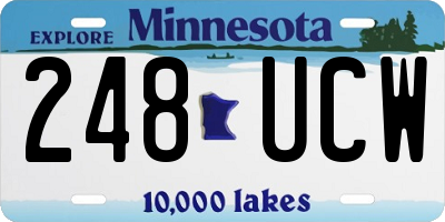 MN license plate 248UCW