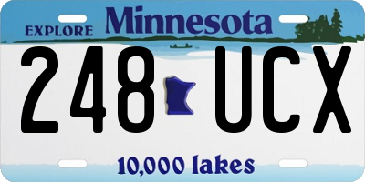 MN license plate 248UCX