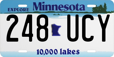 MN license plate 248UCY
