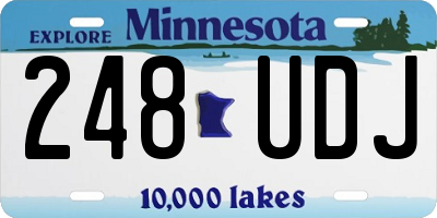 MN license plate 248UDJ