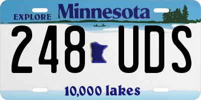 MN license plate 248UDS