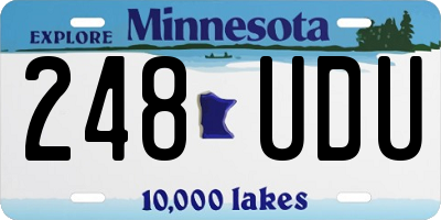 MN license plate 248UDU