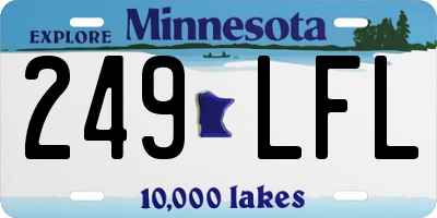 MN license plate 249LFL