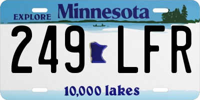 MN license plate 249LFR