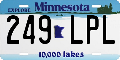 MN license plate 249LPL
