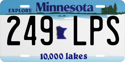 MN license plate 249LPS